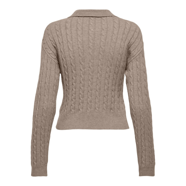 Only Onlkatia ls cable polo cc knt zand dessin 4359.06.0045 large