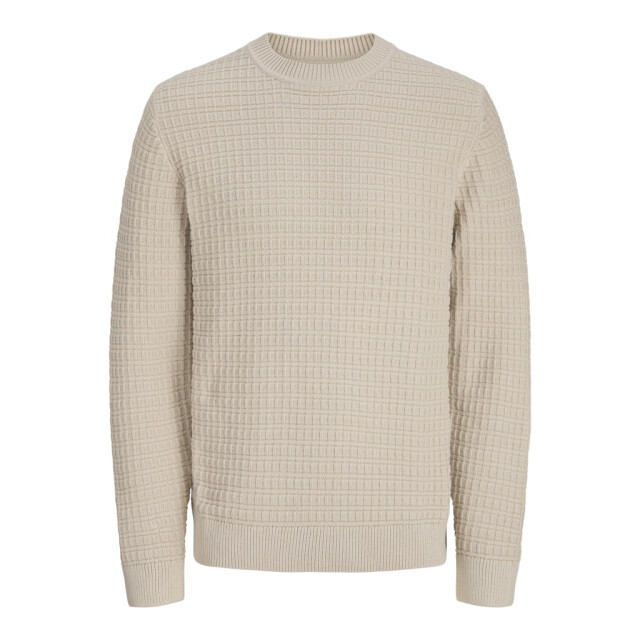 Jack & Jones Jprblabruce knit structure crew neck beige 5219.05.0056 large