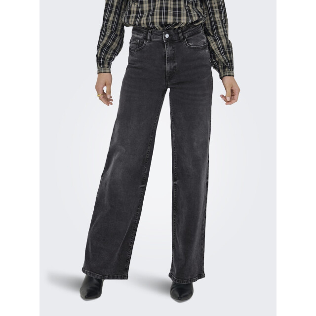 Jacqueline de Yong Jdyfelina-fina hw wide dnm jean darkgrey black denim 4106.81.0013 large