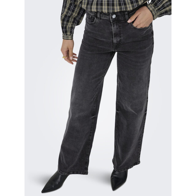 Jacqueline de Yong Jdyfelina-fina hw wide dnm jean darkgrey black denim 4106.81.0013 large