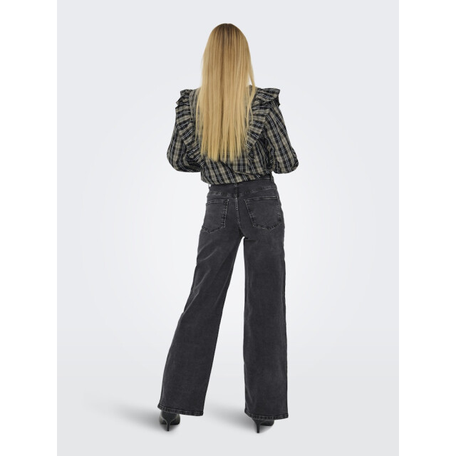 Jacqueline de Yong Jdyfelina-fina hw wide dnm jean darkgrey black denim 4106.81.0013 large