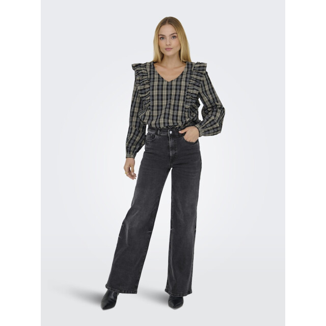 Jacqueline de Yong Jdyfelina-fina hw wide dnm jean darkgrey black denim 4106.81.0013 large