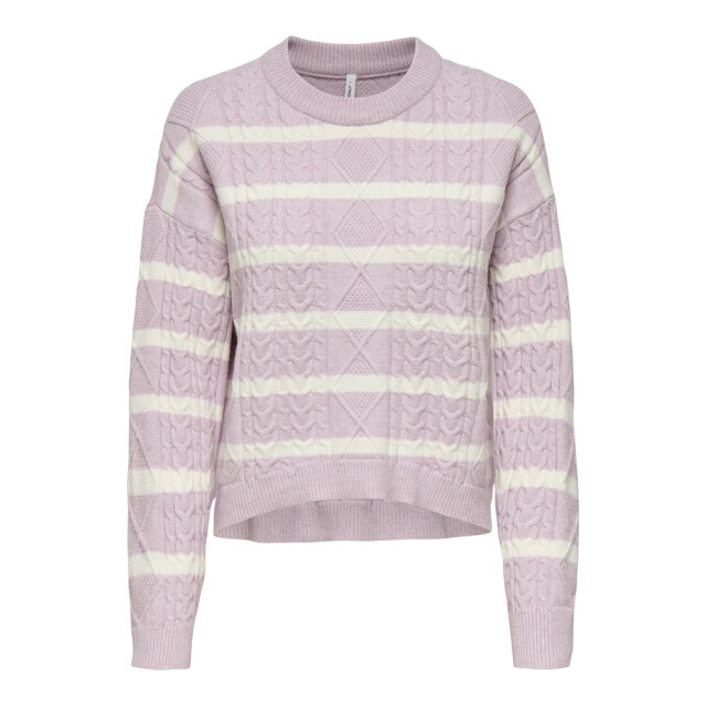 Only Onlkatia ls cable o-neck pullover cc knt dessin 4219.69.0032 large