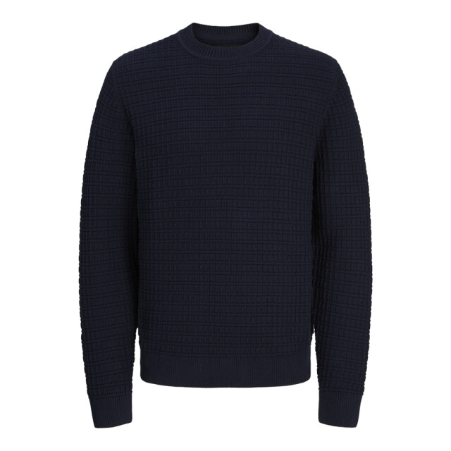 Jack & Jones Jprblabruce knit structure crew neck navy 5219.37.0031 large
