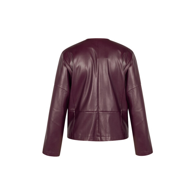 Studio Anneloes Vero faux leather jacket bordeaux 4279.47.0008 large