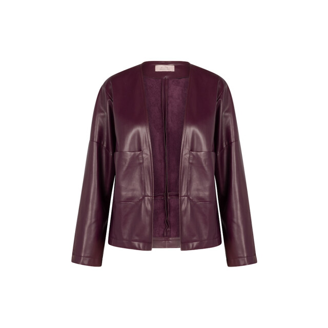 Studio Anneloes Vero faux leather jacket bordeaux 4279.47.0008 large