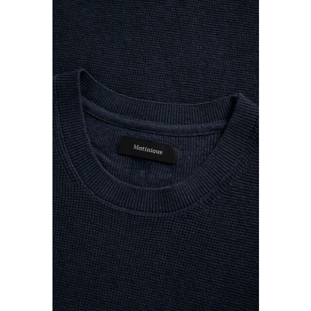 Matinique 30207195 lagoon 193923- kleur navy r heren trui  193923 Navy Blazer/30207195  LAGOON large