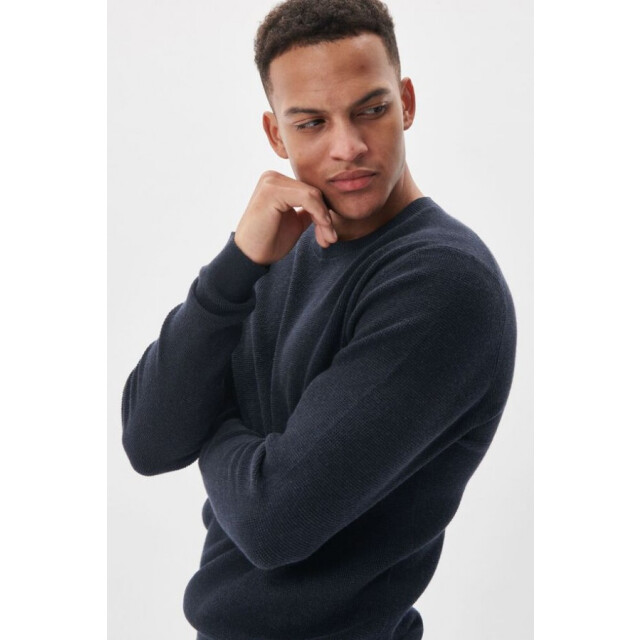 Matinique 30207195 lagoon 193923- kleur navy r heren trui  193923 Navy Blazer/30207195  LAGOON large