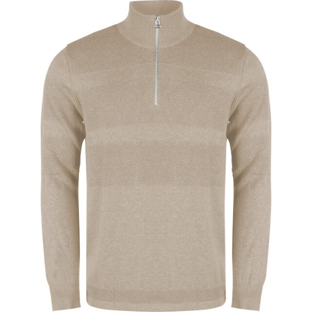 Kronstadt Ks3585039 hannes 039 sand mix heren trui half zip 039 Sand Mix/KS3585039 HANNES large