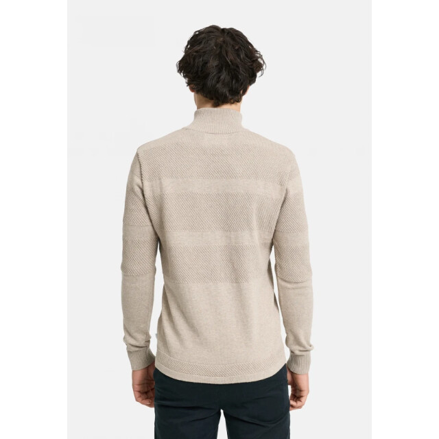 Kronstadt Ks3585039 hannes 039 sand mix heren trui half zip 039 Sand Mix/KS3585039 HANNES large