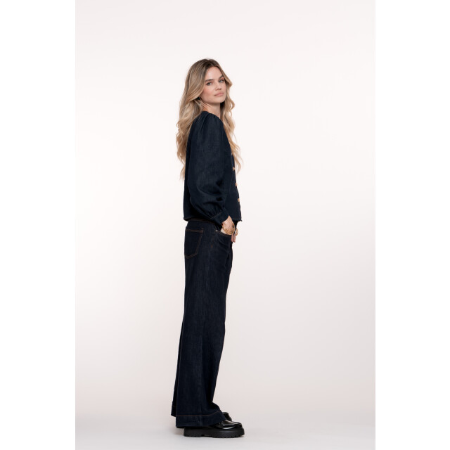 Geisha jeans flair 51521-10 880 dark blue denim stonewash 06511.267.0037 large