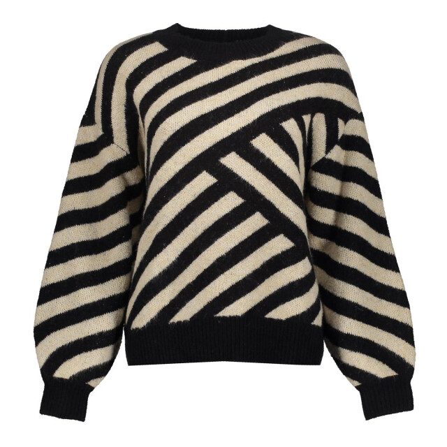 Geisha pullover stripes 54570-29 720 sand black 06712.820.0143 large