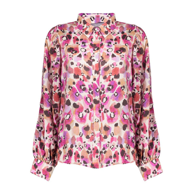 Geisha blouse print 53620-20 420 pink off white 06615.615.0071 large