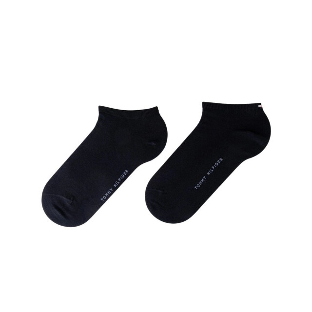 Tommy Hilfiger Dames enkel sokken met geborduurd logo (set van 2) UTNA1102_navyblue large