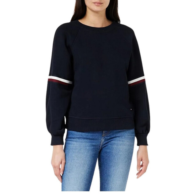 Tommy Hilfiger Dames geborduurd logo sweatshirt UTNA356_navyblue large