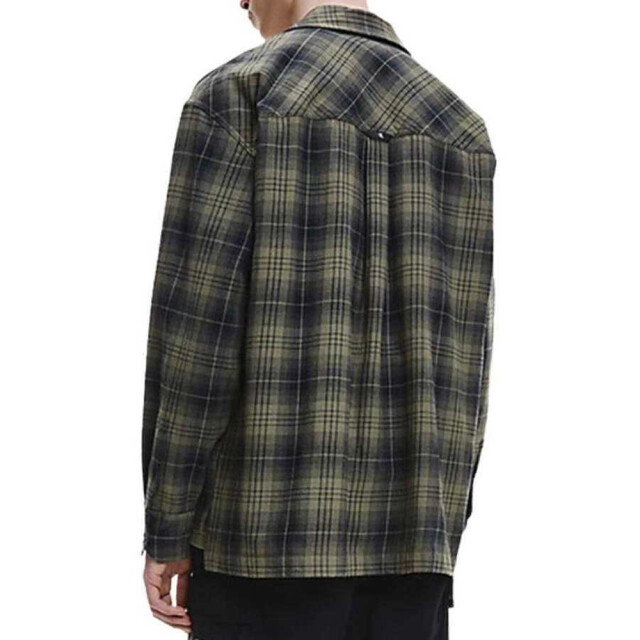 Calvin Klein Geruit oversized heren overhemd UTNA241_green large