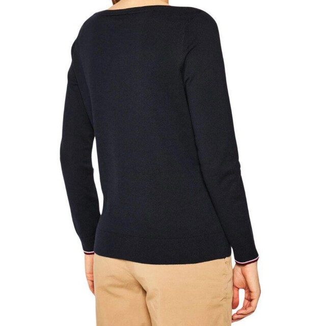 Tommy Hilfiger Dames boot hals sweater top UTNA548_navyblue large