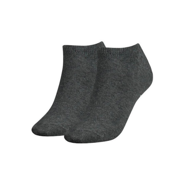 Tommy Hilfiger Dames enkel sokken met geborduurd logo (set van 2) UTNA1102_grey large