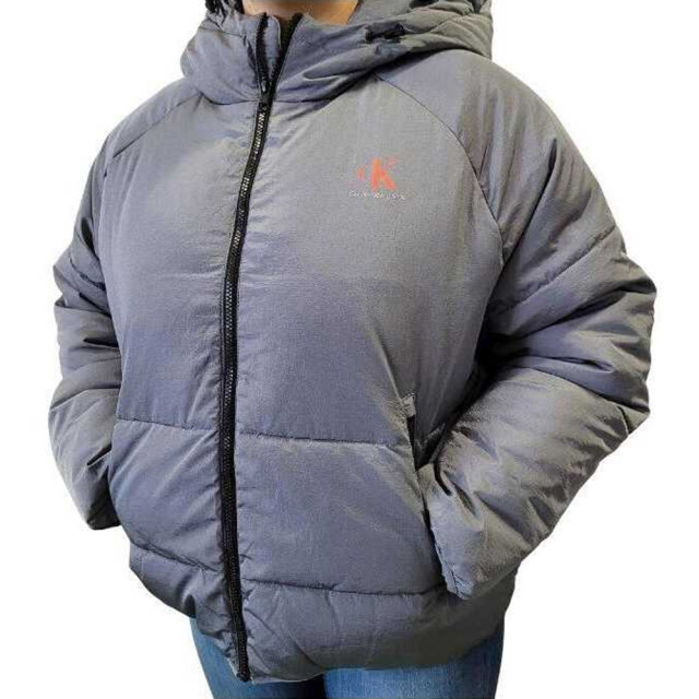 Calvin Klein Dames logo oversized jas UTNA877_grey large