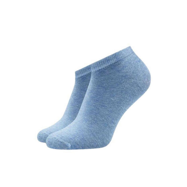 Tommy Hilfiger Dames enkel sokken met geborduurd logo (set van 2) UTNA1102_blue large