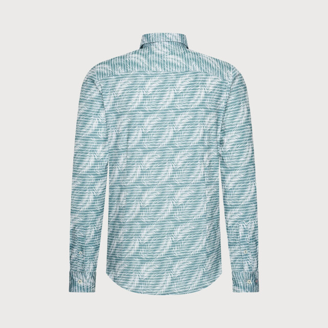 Blue Industry Het feather-print overhemd | 4112.41-OCEAN large