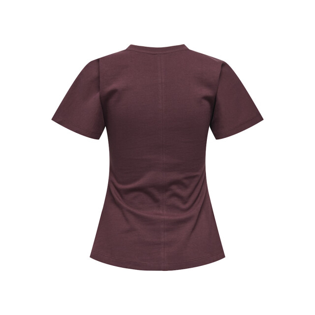 Only Onlmarie life ss ruching top jrs noos bordeaux 4339.47.0030 large