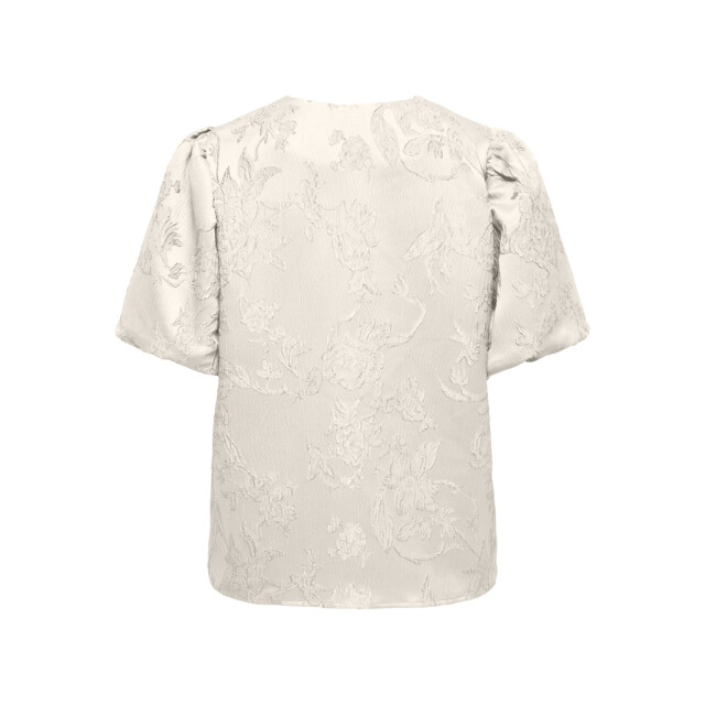 Jacqueline de Yong Jdyelina ss jaquard top ecru 4319.03.0007 large