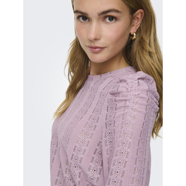 Only Onlmelanie ls o-neck top jrs donker rose 4329.66.0002 large