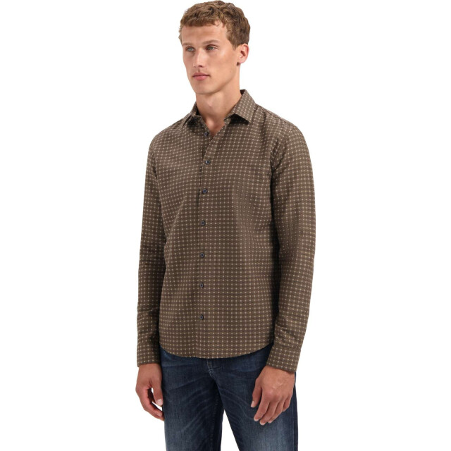 No Excess Shirt mini jacquard taupe 29450940-044 large