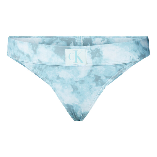 Calvin Klein Dames tie dye diep uitgesneden bikinibroekje UTNA583_blue large