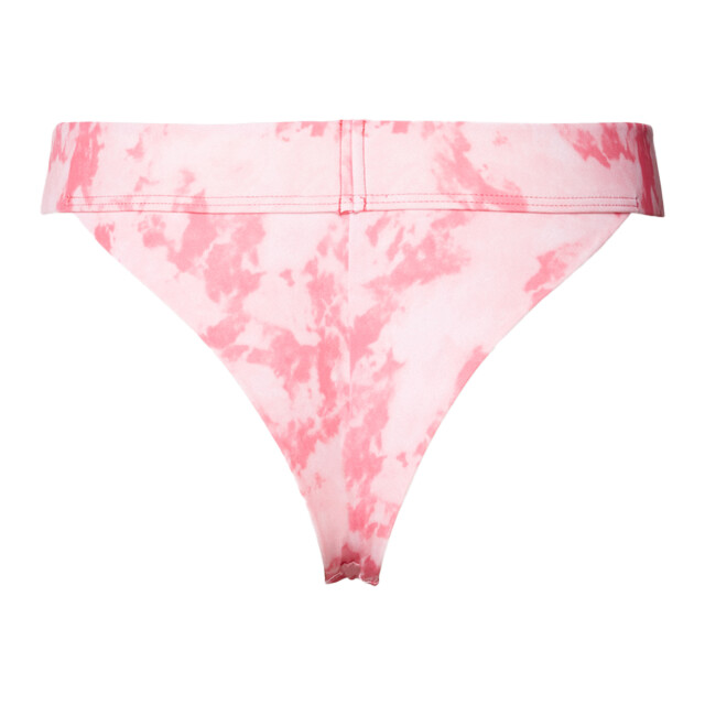 Calvin Klein Dames tie dye diep uitgesneden bikinibroekje UTNA583_pink large
