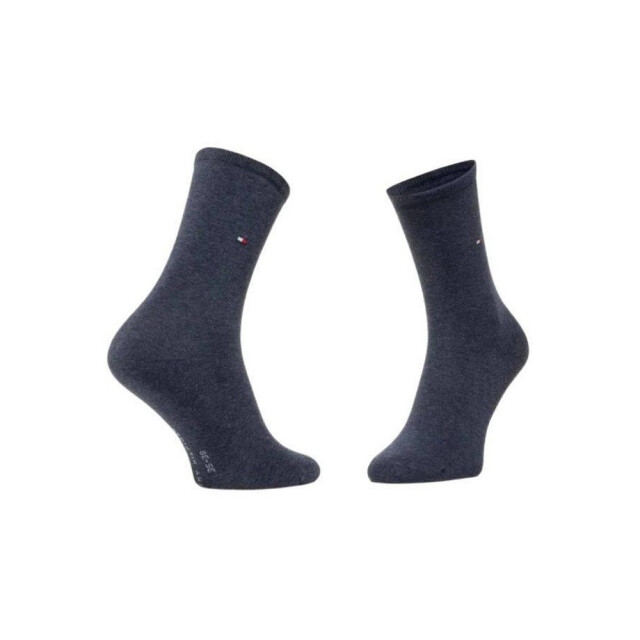 Tommy Hilfiger Dames effen gestreepte sokken (set van 2) UTNA971_blue large