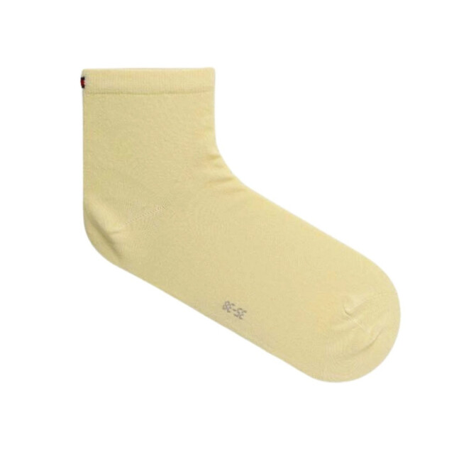 Tommy Hilfiger Dames geborduurde logo gladde enkelsokken (set van 3) UTNA960_whiteyellow large