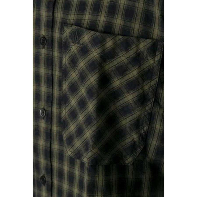 Calvin Klein Geruit herenoverhemd UTNA167_green large