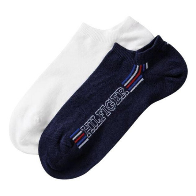 Tommy Hilfiger Herensokken met groot logo (set van 2) UTNA996_whitenavy large