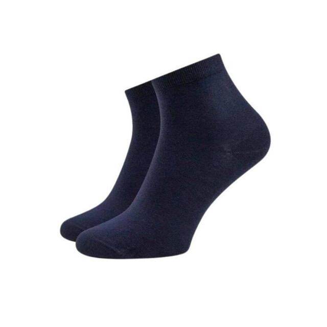 Tommy Hilfiger Dames geborduurde logo gladde enkelsokken (set van 3) UTNA960_navy large