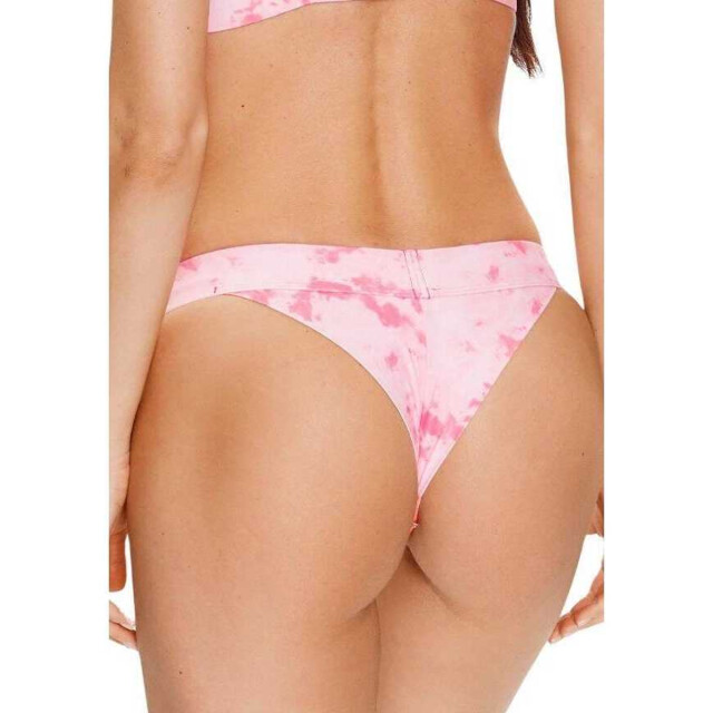 Calvin Klein Dames tie dye diep uitgesneden bikinibroekje UTNA583_pink large