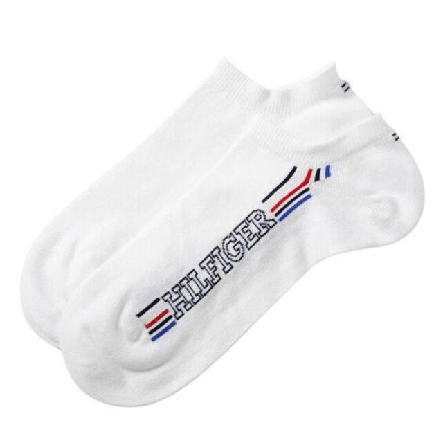 Tommy Hilfiger Herensokken met groot logo (set van 2) UTNA996_white large