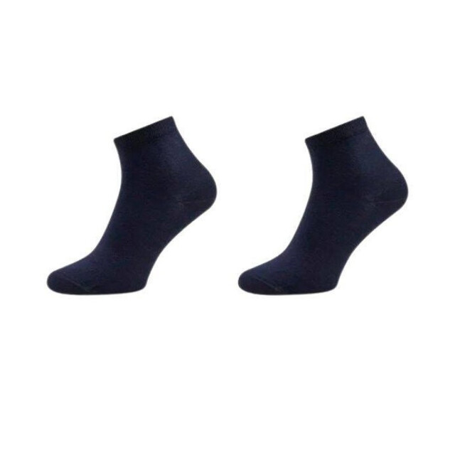 Tommy Hilfiger Dames geborduurde logo gladde enkelsokken (set van 3) UTNA960_navy large