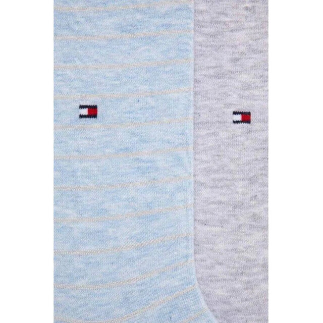 Tommy Hilfiger Dames effen gestreepte sokken (set van 2) UTNA971_bluegrey large