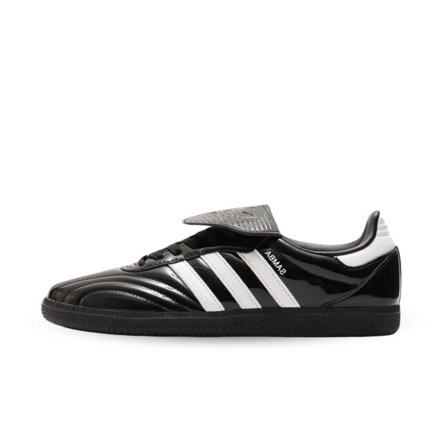 Adidas Samba lt core black patent leather JI2707 large