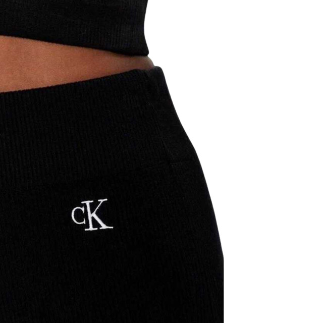 Calvin Klein Dames geborduurd logo slim shorts UTNA911_black large