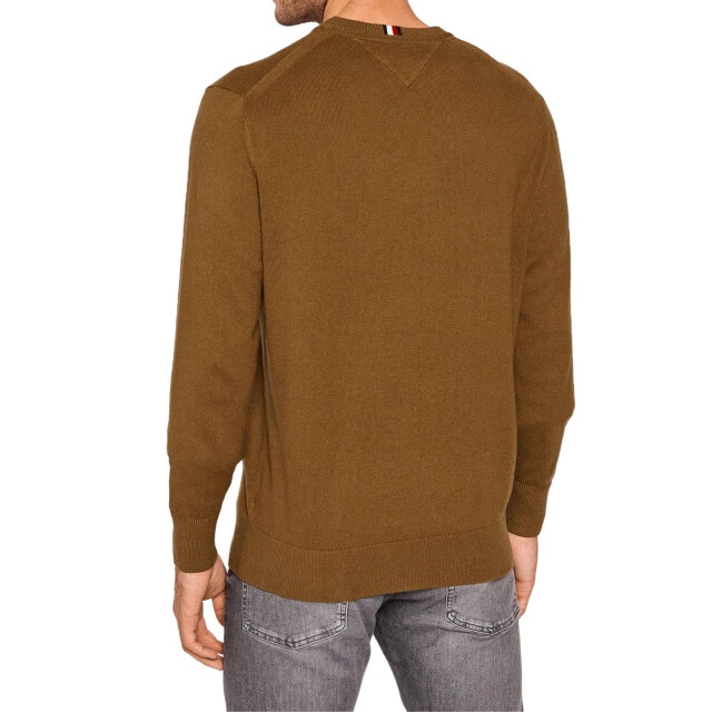 Tommy Hilfiger Heren sweater top katoenmix regular UTNA542_brown large