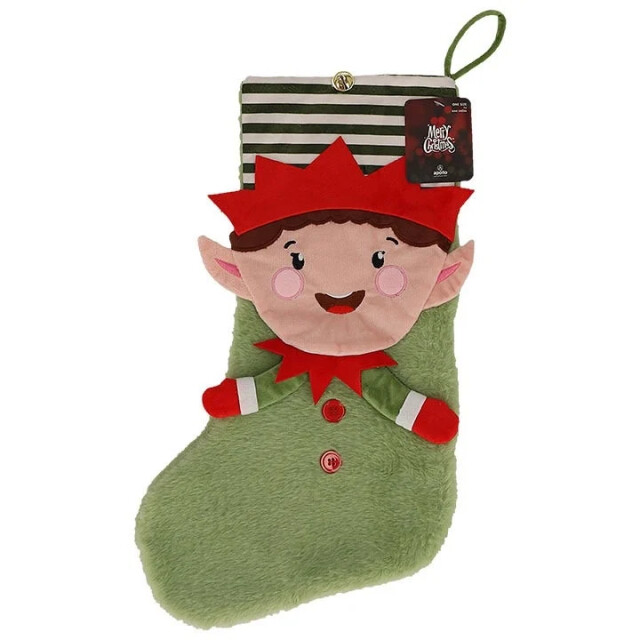 Apollo Grote kerstsokken kerst print 3-pack kerstman/kerstelf/rendier 000166997105 large