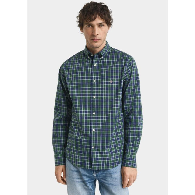 Gant Casual hemd lange mouw reg classic poplin check 3250213/338 203260 large