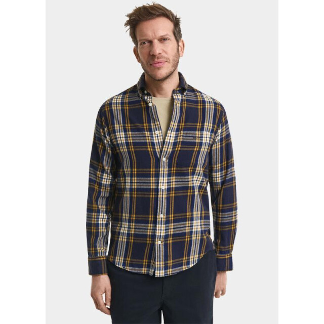 Gant Casual hemd lange mouw reg windblown flannel check s 3250243/433 203262 large