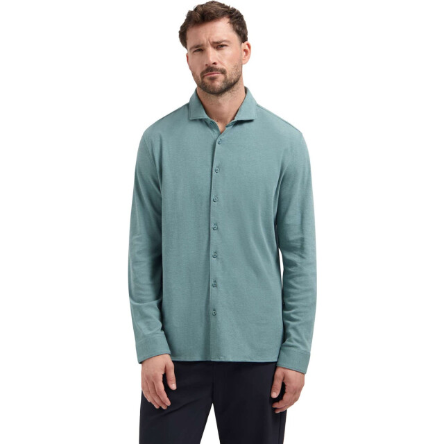 No Excess Shirt jersey twill seablue 30411183-039 large