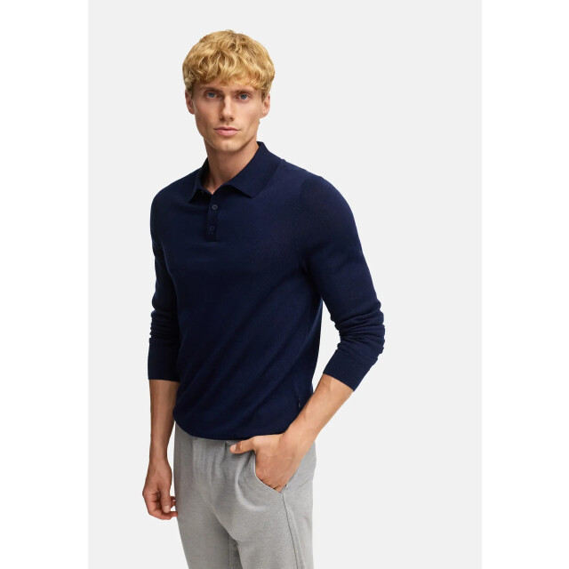 Kronstadt Ks35012 ksjohannnes merino polo knit 469 sky captain KS35012 large