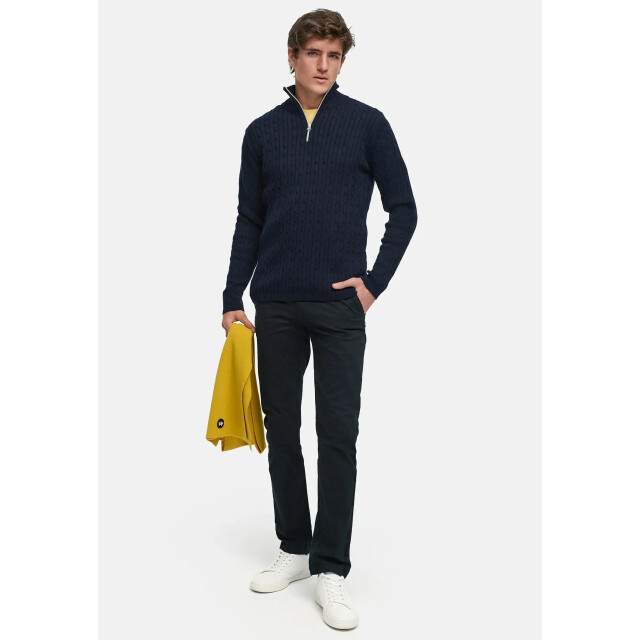 Kronstadt Po28889 cable half zip knit ks35029bs sky captain PO28889 large