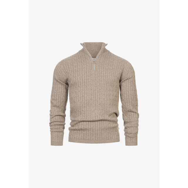 Kronstadt Po28889 cable half zip knit ks35029bs beige mix PO28889 large